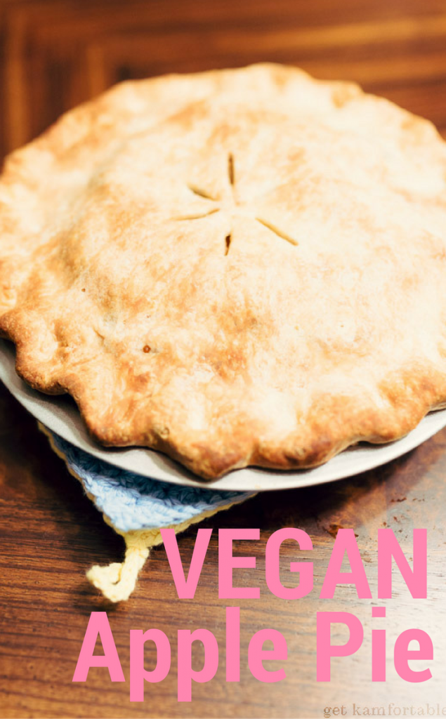vegan vegetarian eggless apple pie recipe from scratch using granny smith apples from the farm