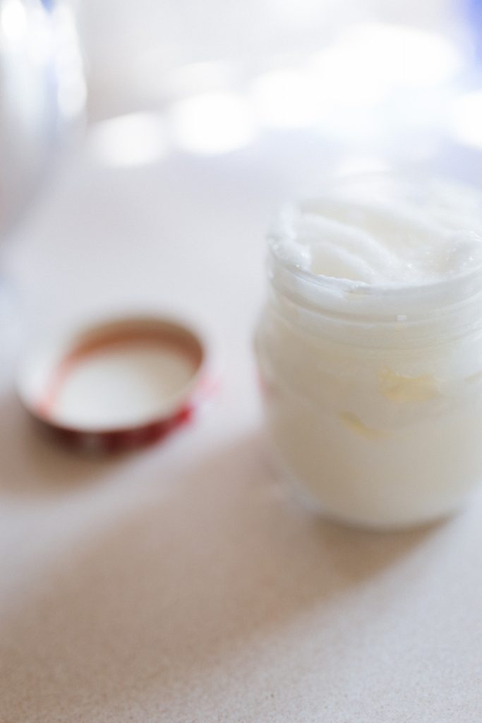 DIY whipped coconut oil perfect for hair and skin