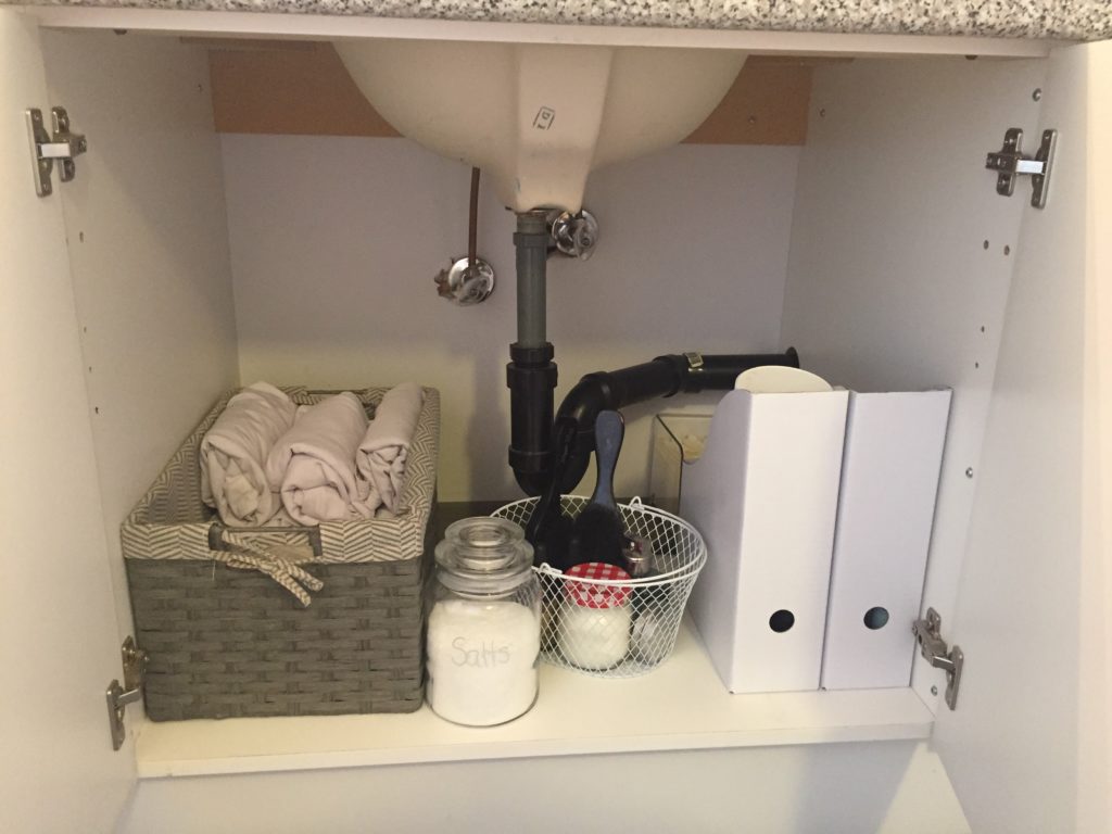 How To Organize Under Bathroom Sink