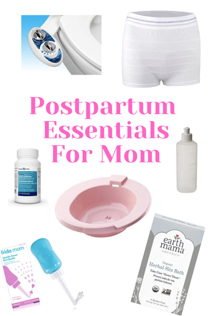 postpartum essentials list for mom